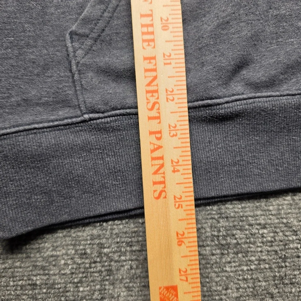 The North Face Mens Small S Pullover Hoodie Sweatshirt Blue Gray Half Dome Logo
